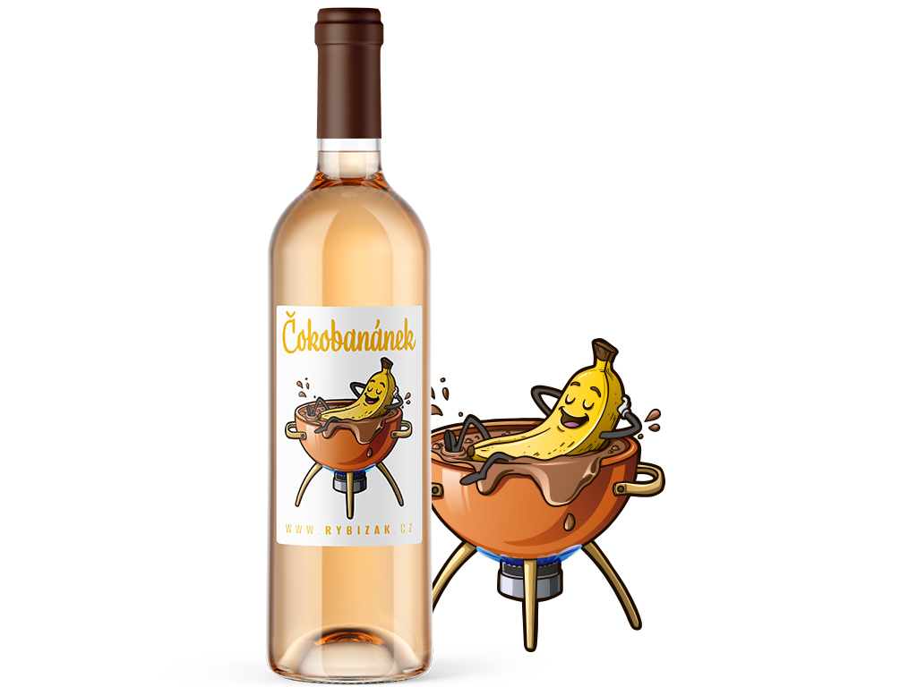 Čokobanánek 0,75l Banánový speciál s čokoládou | 11% alk.