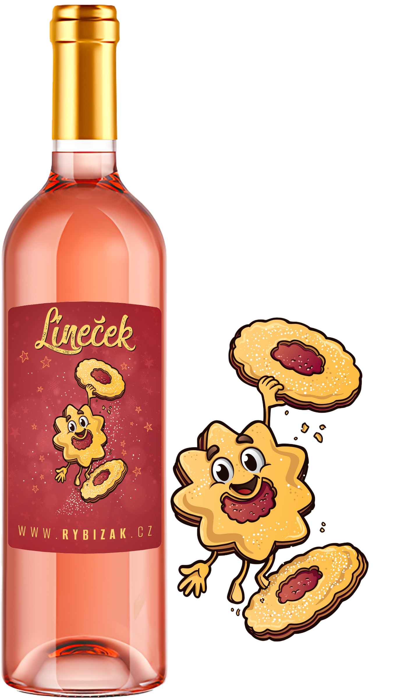 Lineček 0,75l  Linecký speciál s rybízem 11% alk.