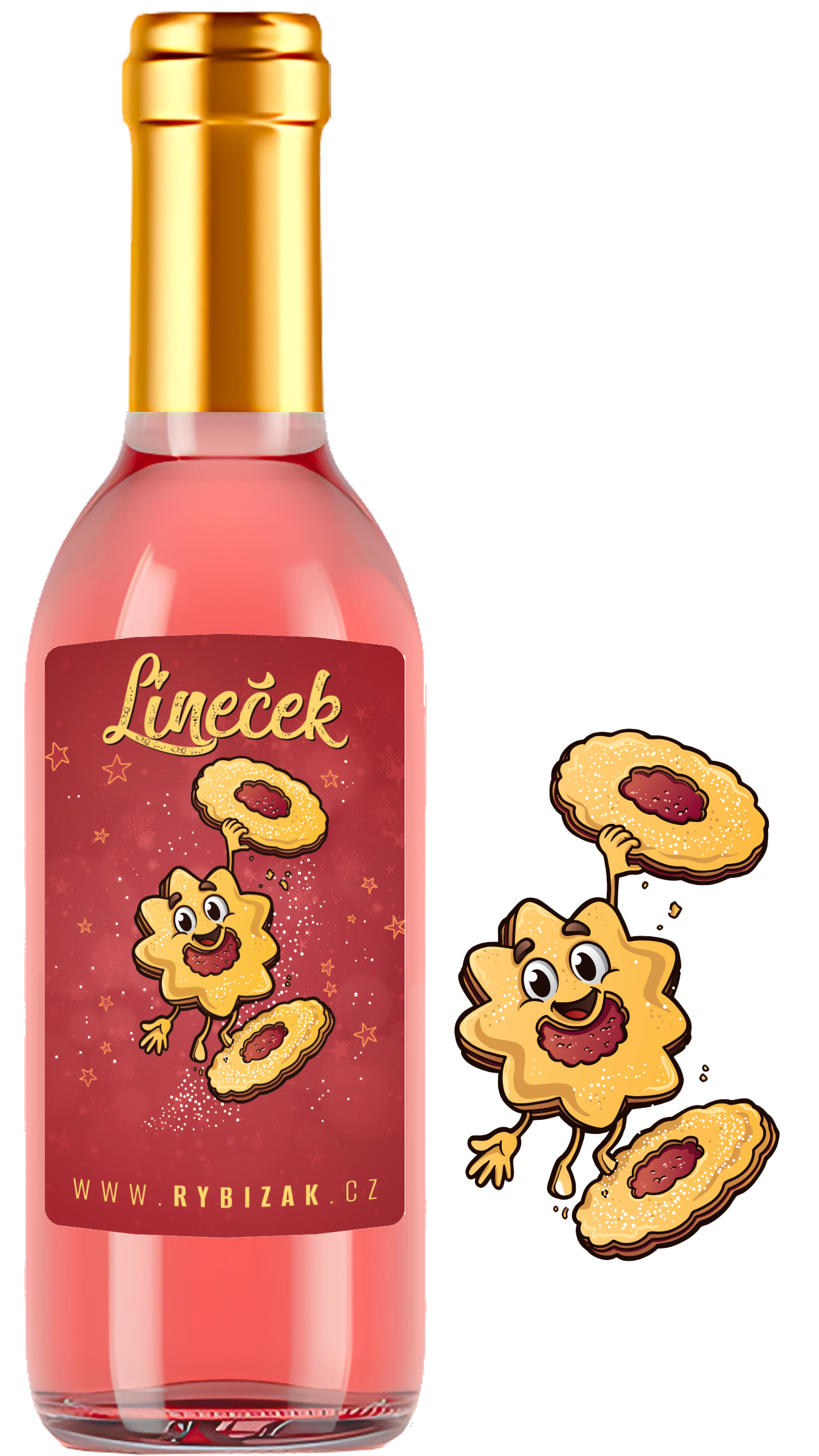 Mini Lineček 0,25l Linecký speciál s rybízem 11% alk.